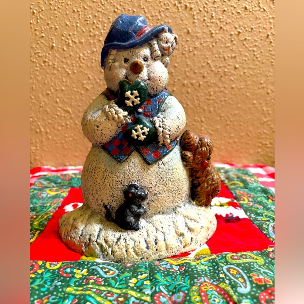 Cast Iron Snowman Doorstop